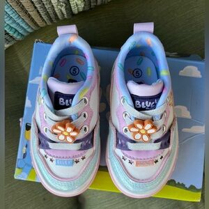 Bluey Kids Sneakers - Lavender and Sky Blue